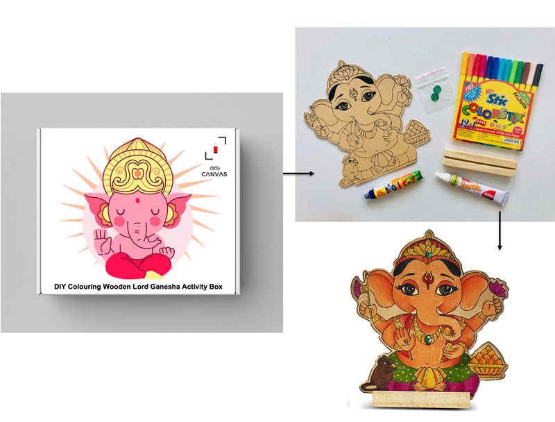 Ganesha Line Art Drawing for Kids Stock Illustration - Illustration of  celebration, greetings: 194506654
